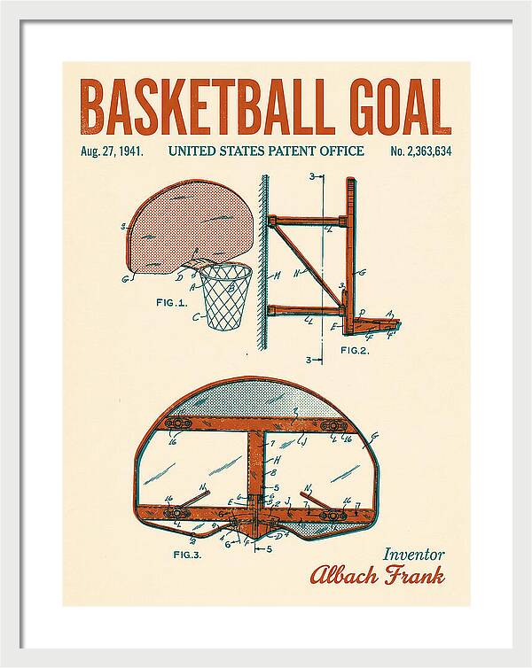 Basketball Goal Retro Patent Us2363634