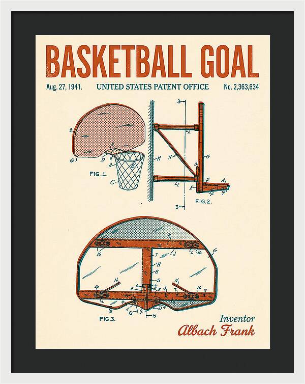 Basketball Goal Retro Patent Us2363634