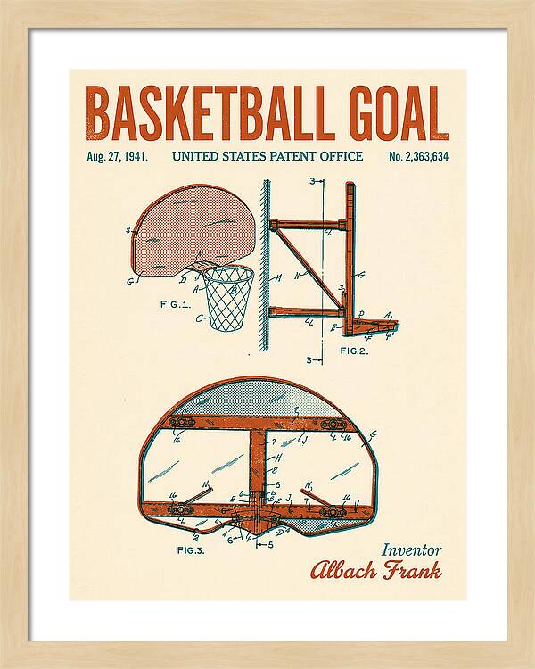 Basketball Goal Retro Patent Us2363634