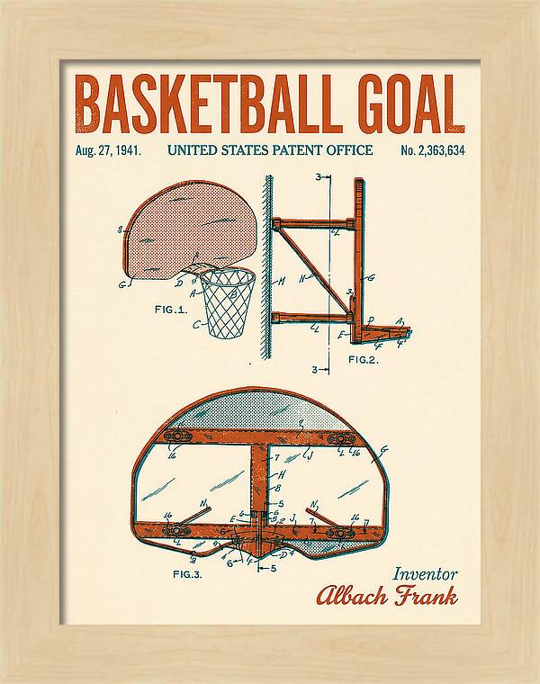 Basketball Goal Retro Patent Us2363634