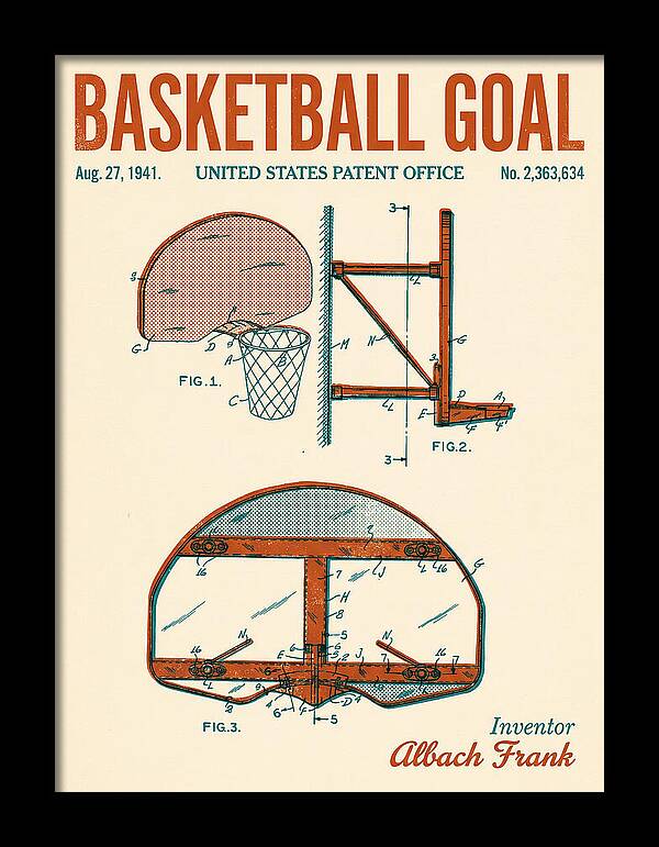 Basketball Goal Retro Patent Us2363634
