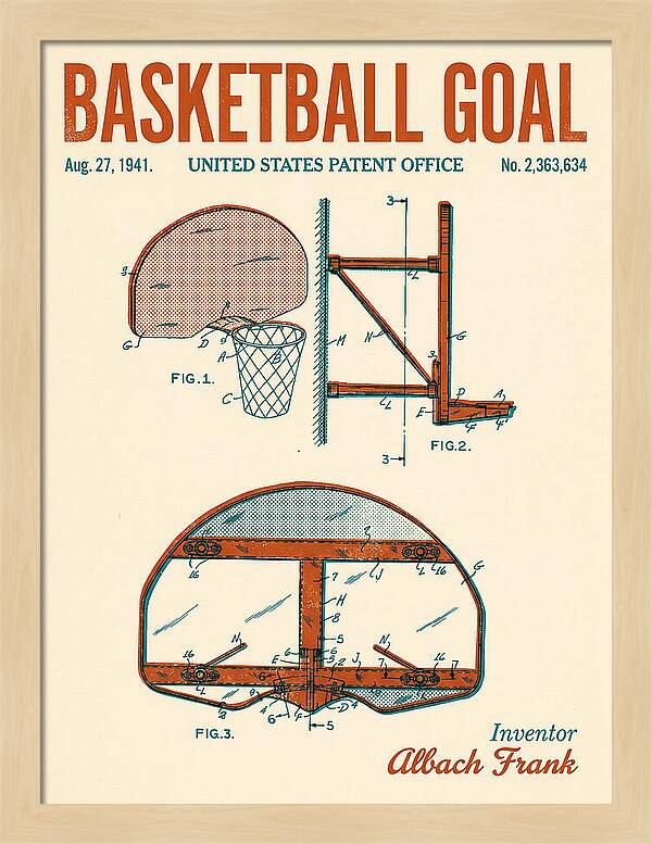 Basketball Goal Retro Patent Us2363634