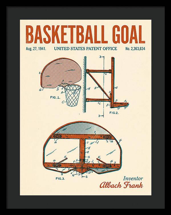 Basketball Goal Retro Patent Us2363634