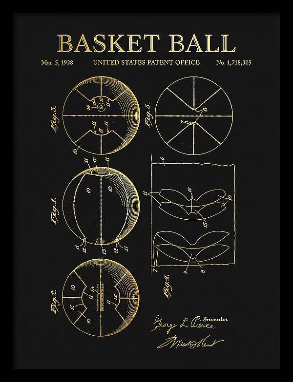 Basketball Gold Patent Us1718305