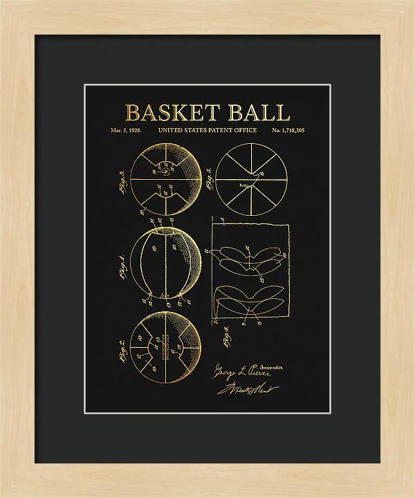 Basketball Gold Patent Us1718305