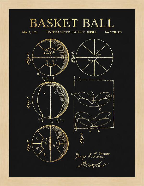 Basketball Gold Patent Us1718305