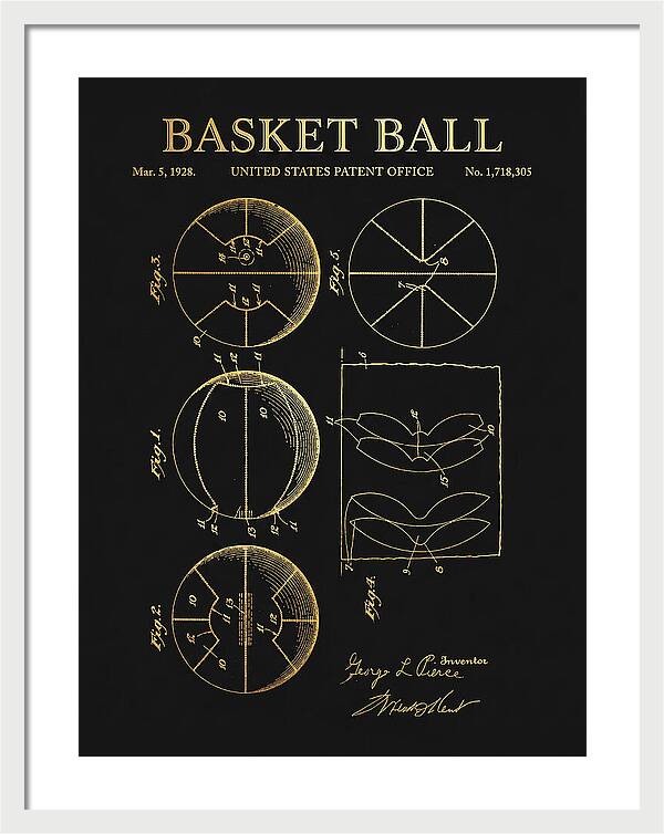 Basketball Gold Patent Us1718305