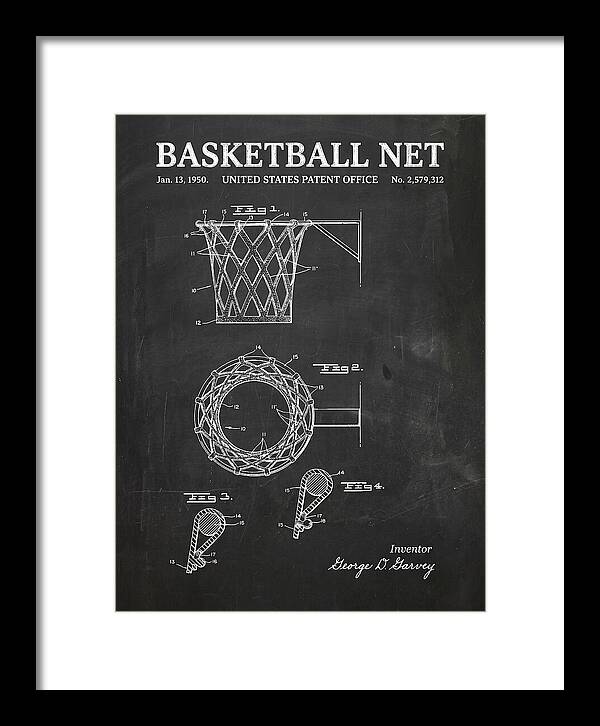 Basketball Net Chalkboard Patent Us2579312