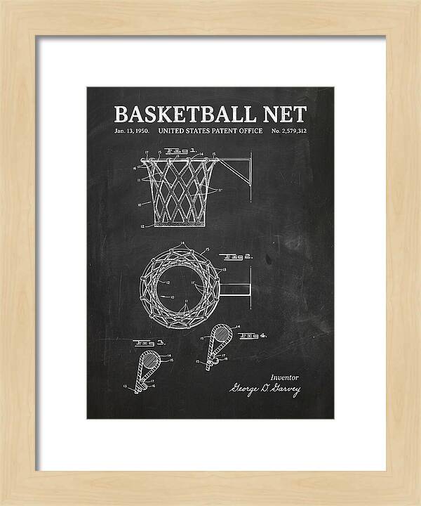 Basketball Net Chalkboard Patent Us2579312