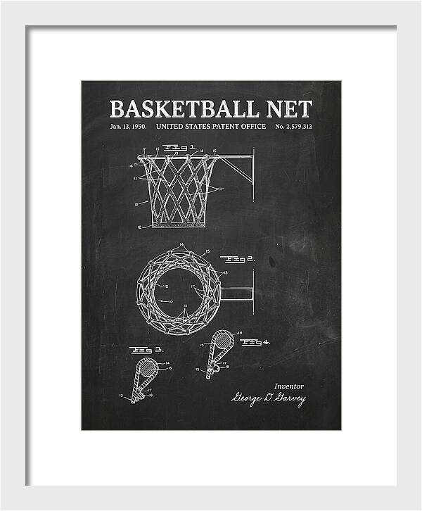 Basketball Net Chalkboard Patent Us2579312