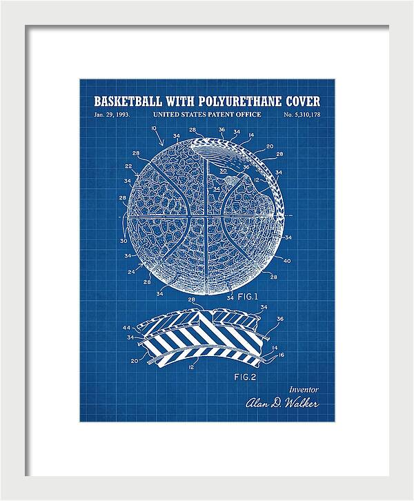 Basketball With Polyurethane Cover Blueprint Patent Us5310178a