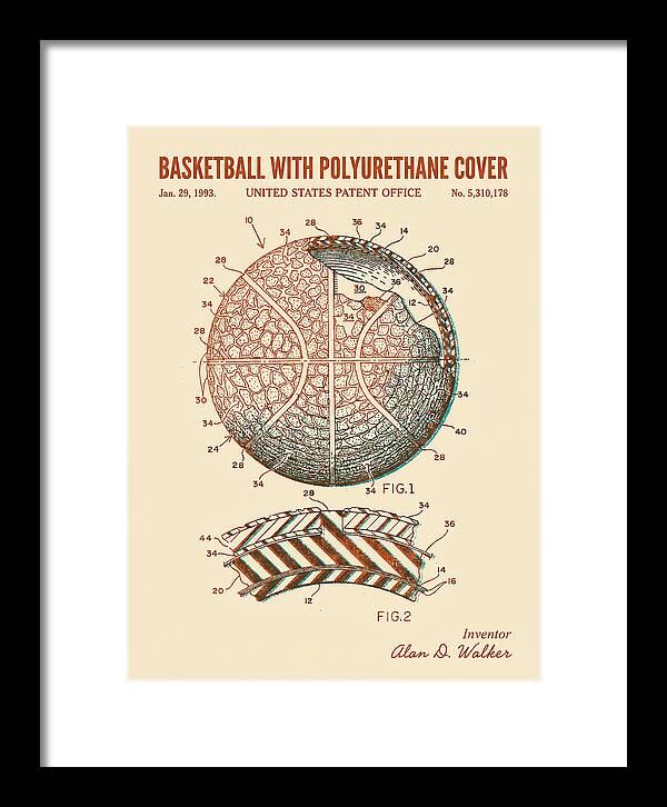 Basketball With Polyurethane Cover Retro Patent Us5310178a