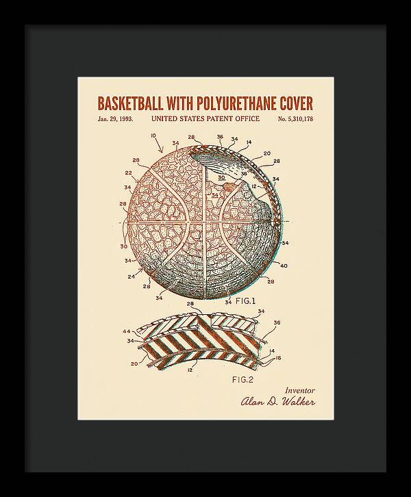 Basketball With Polyurethane Cover Retro Patent Us5310178a