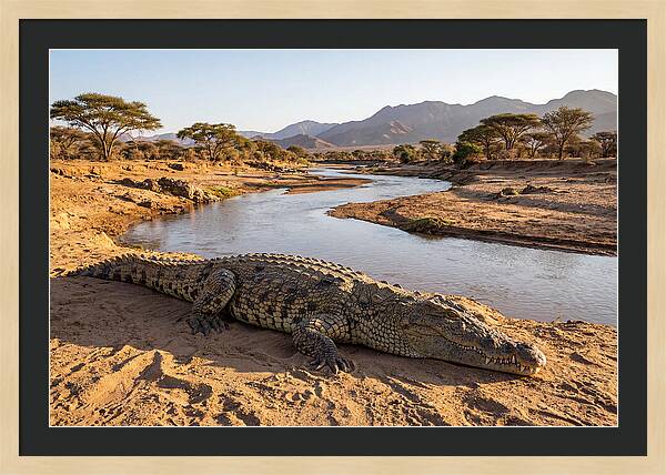 Basking Nile Crocodile
