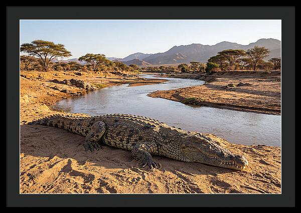 Basking Nile Crocodile