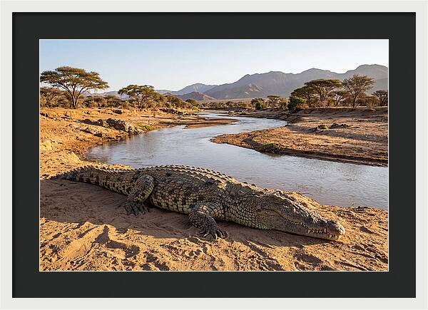 Basking Nile Crocodile