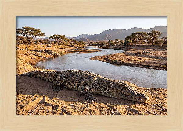 Basking Nile Crocodile