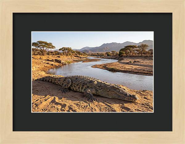 Basking Nile Crocodile
