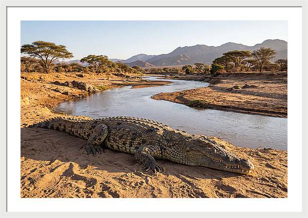 Basking Nile Crocodile