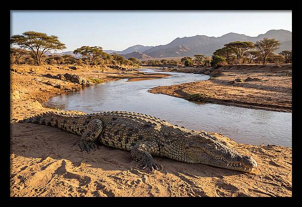 Basking Nile Crocodile