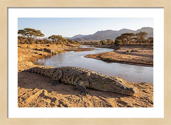 Basking Nile Crocodile