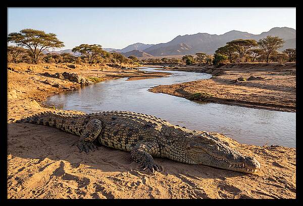 Basking Nile Crocodile