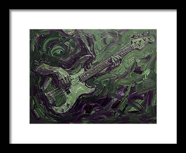 Bass Guitar In Expressionist Style
