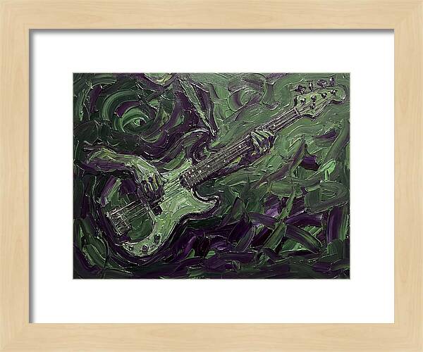 Bass Guitar In Expressionist Style