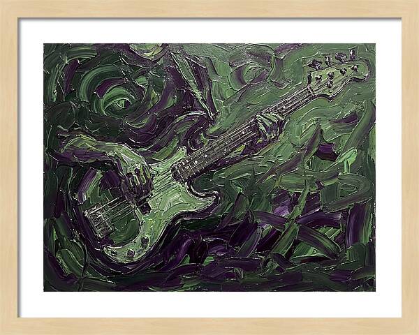 Bass Guitar In Expressionist Style