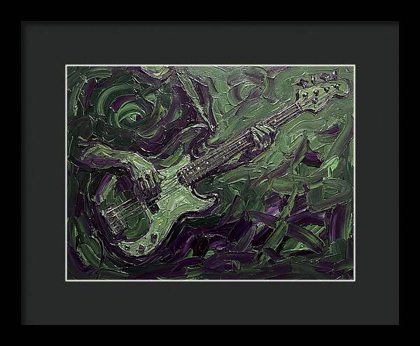 Bass Guitar In Expressionist Style