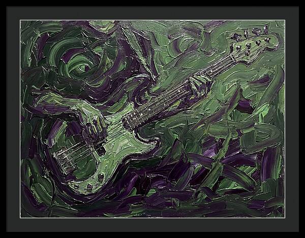 Bass Guitar In Expressionist Style