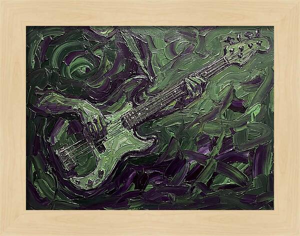 Bass Guitar In Expressionist Style