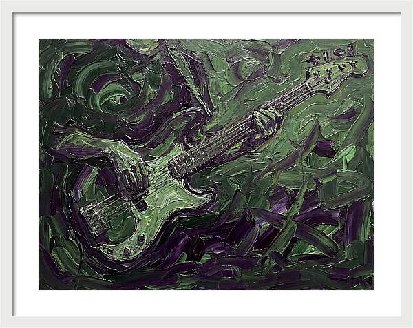 Bass Guitar In Expressionist Style