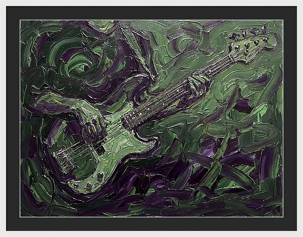 Bass Guitar In Expressionist Style