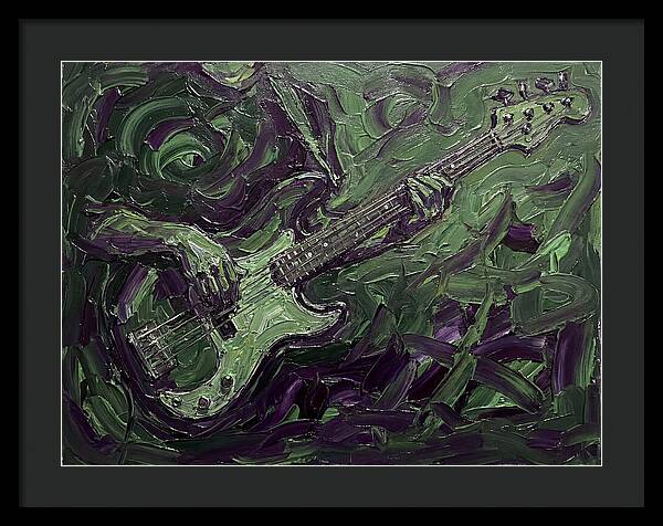 Bass Guitar In Expressionist Style