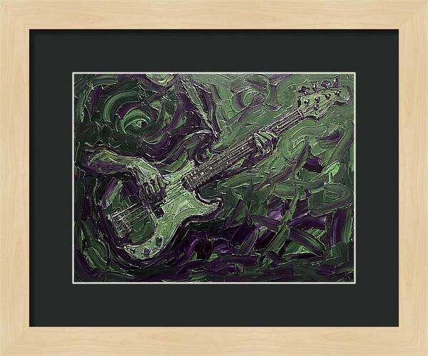 Bass Guitar In Expressionist Style