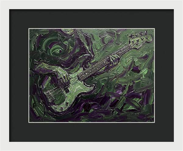 Bass Guitar In Expressionist Style