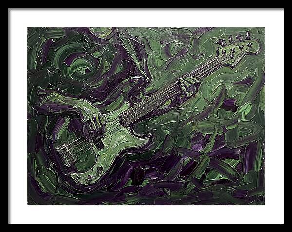 Bass Guitar In Expressionist Style