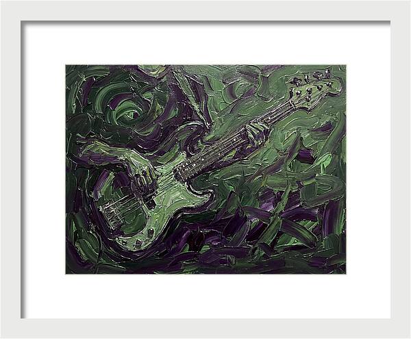 Bass Guitar In Expressionist Style