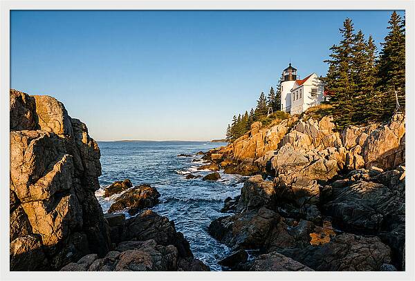Bass Harbor Head Light At Dusk