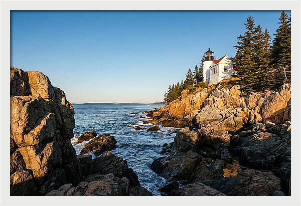 Bass Harbor Head Light At Dusk