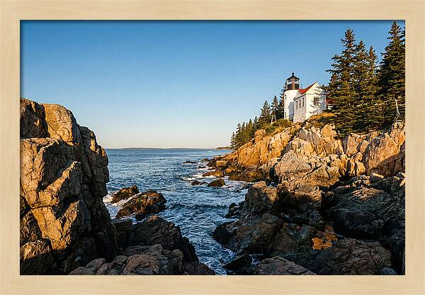 Bass Harbor Head Light At Dusk