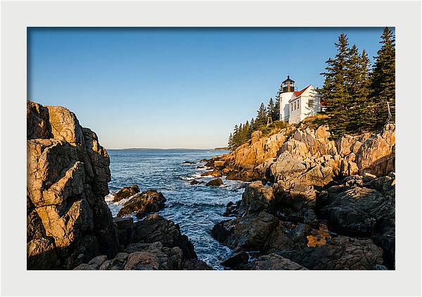 Bass Harbor Head Light At Dusk