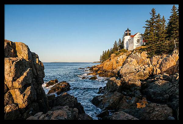 Bass Harbor Head Light At Dusk