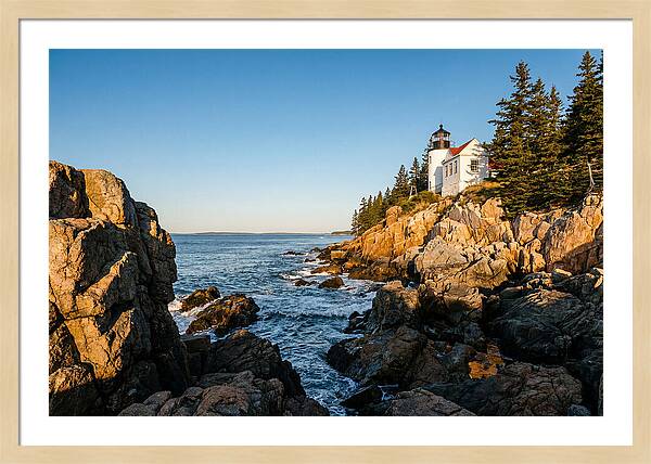 Bass Harbor Head Light At Dusk
