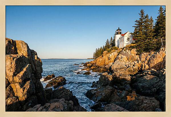 Bass Harbor Head Light At Dusk
