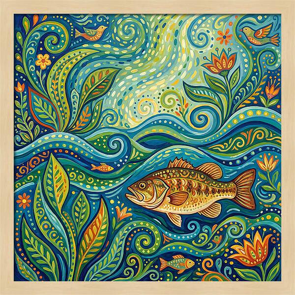 Bass In Vibrant Waters