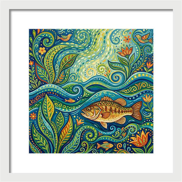 Bass In Vibrant Waters