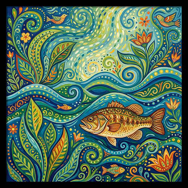 Bass In Vibrant Waters