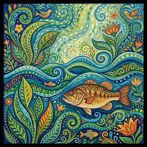 Bass In Vibrant Waters